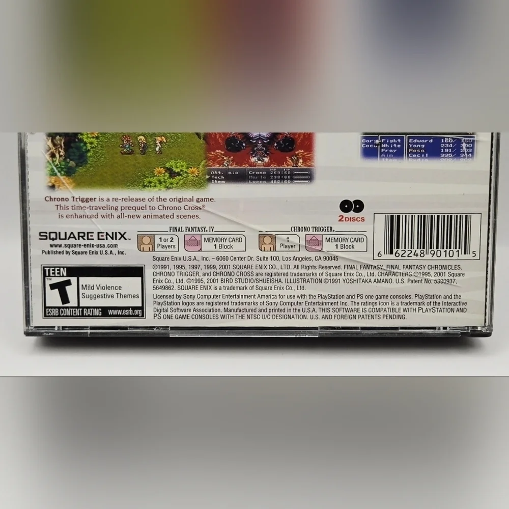 Final Fantasy Chronicles PS1 GH - Complete, 2 Discs, FF IV & Chrono - Picture 4 of 6